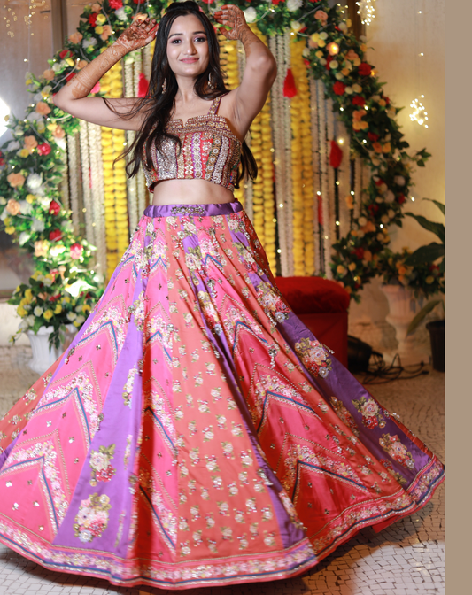 Customised Lehenga for Bride for Sangeet