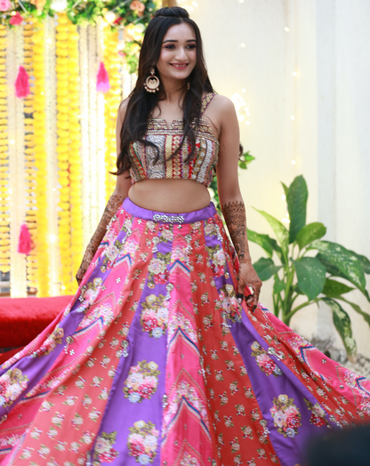 Customised Lehenga for Bride for Sangeet