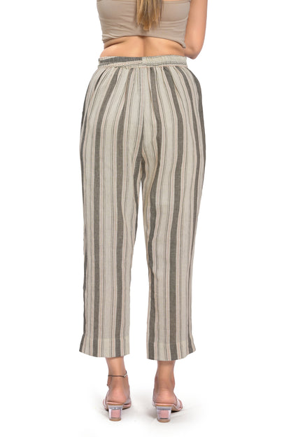 Off-White Elasticated Cotton Pants
